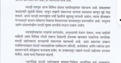 CM Uddhav Thackeray Letter