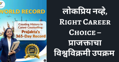लोकप्रिय नव्हे, Right Career Choice – प्राजक्ताचा विश्वविक्रमी उपक्रम PRAJAKTA TARI world record